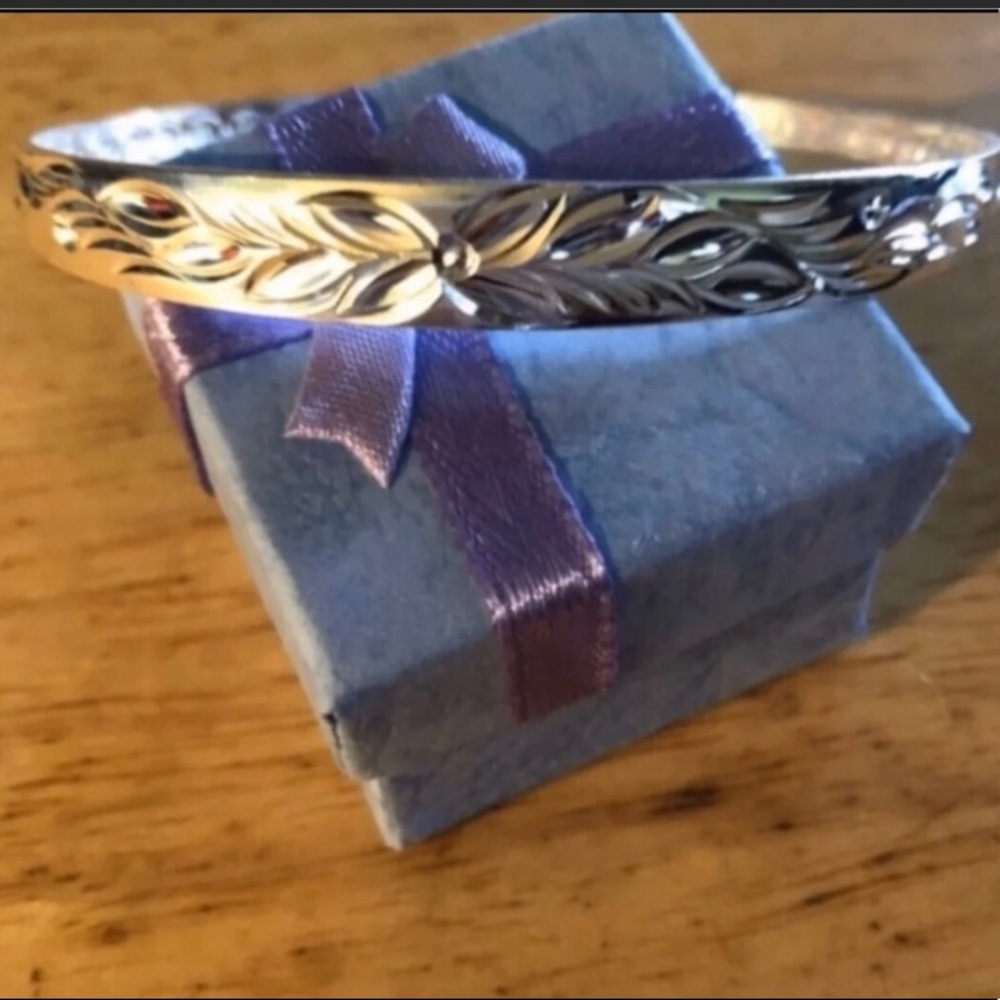 Sterling Silver Adjustable Bangle Bracelet NWT